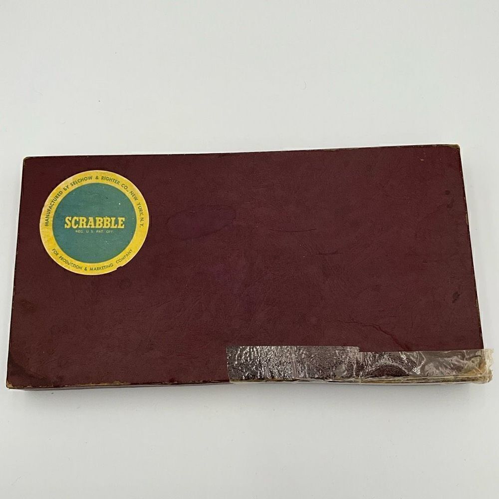 VINTAGE 1948, 1949, 1953 Selchow & Righter Co. Scrabble Boardgame
